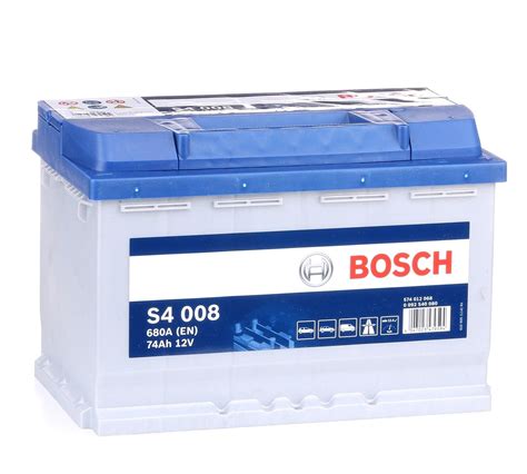 BOSCH S4 008 Starter Battery 12V 74Ah 680A B13 .